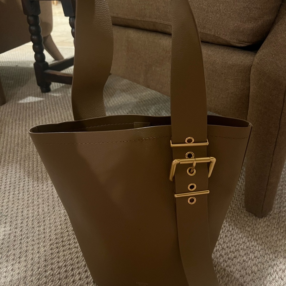 Brown Leather Tote Bag